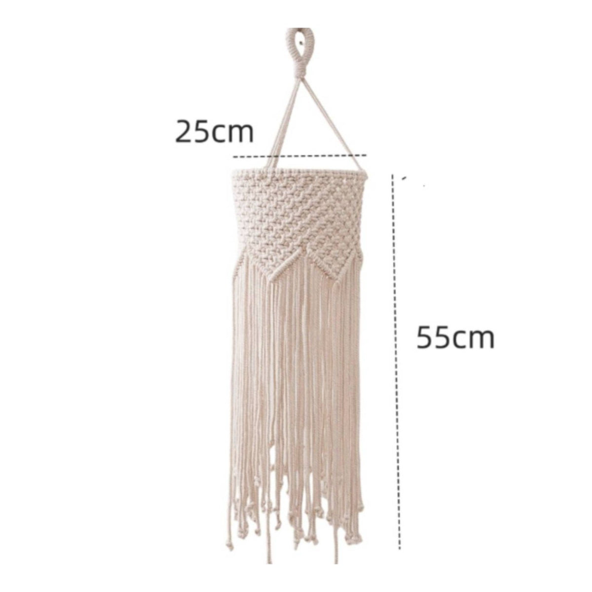 Boho Hanging Lamp Shade Handmade Macrame Lamp Shade Decorative for Living Room