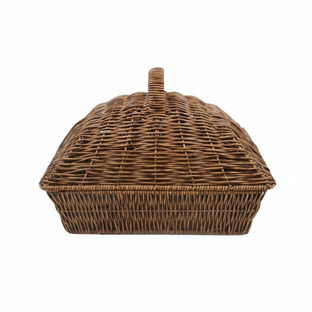 Lidded Bread Basket with Lid Rattan Bread Basket Easy to Clean Household Storage for Tabletop, Kitchen, Dining Room