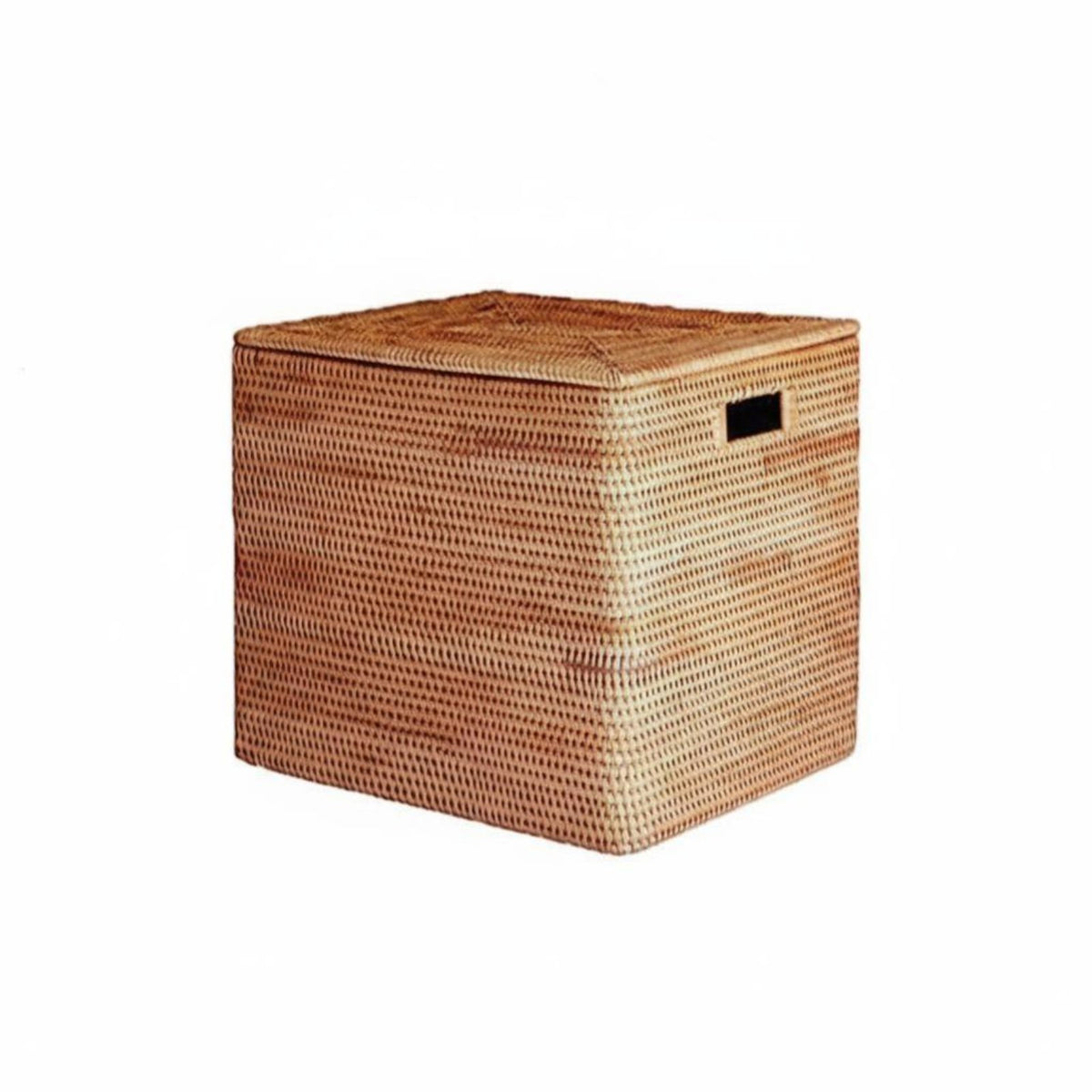 Lidded Rattan Basket Multi-Purpose Household Storage Easy to Clean for Playroom