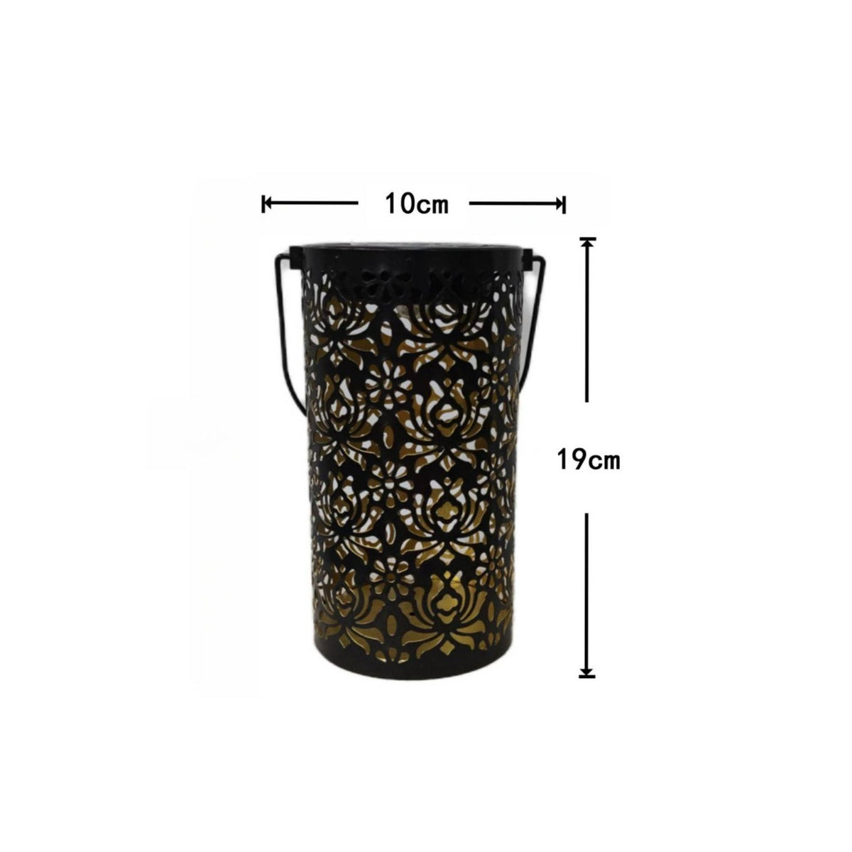 Hanging Garden Lantern Waterproof Solar Powered Lantern for Courtyard, Balcony