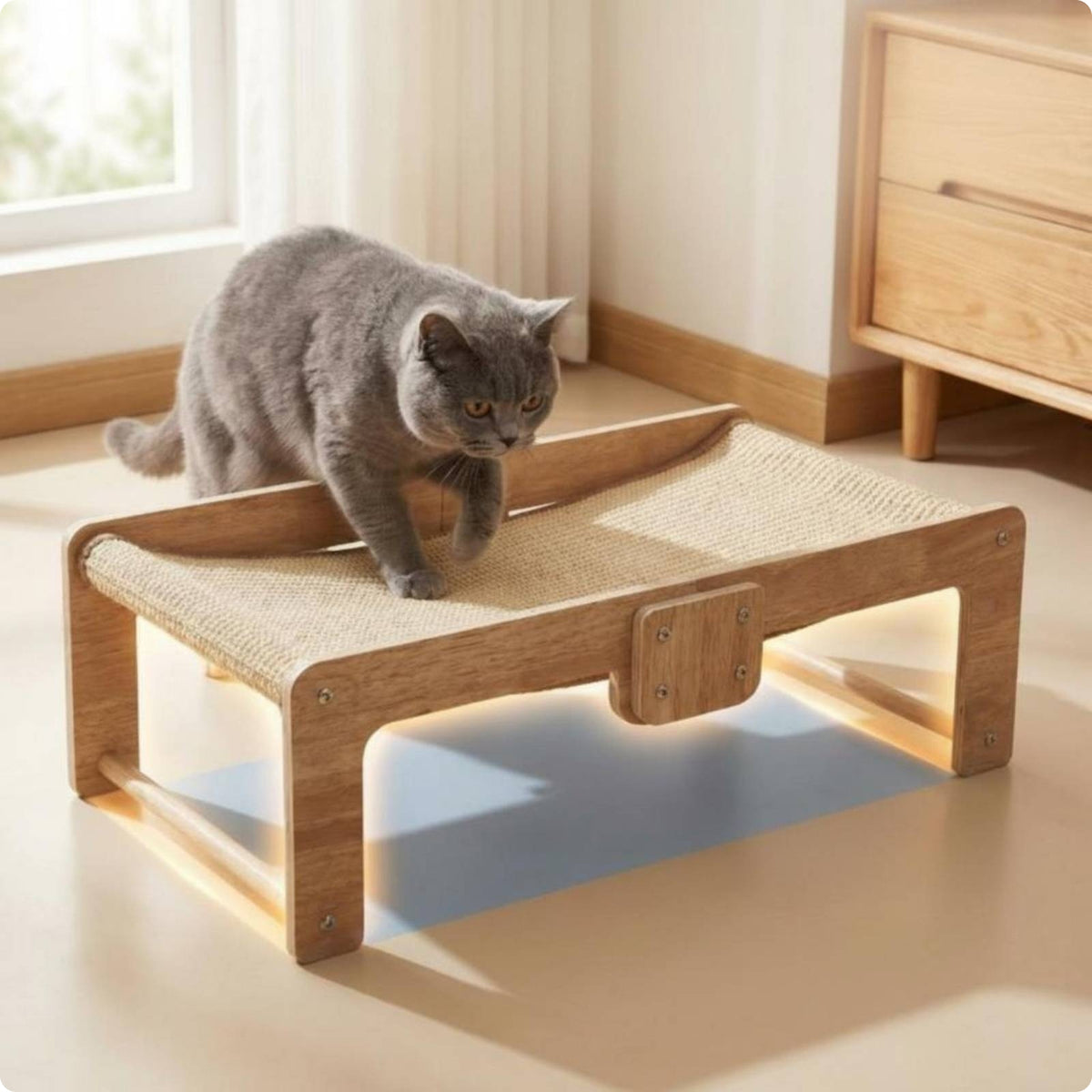 Feline Hammock Bed Wooden Frame Hammock Feline Bed Rectangular