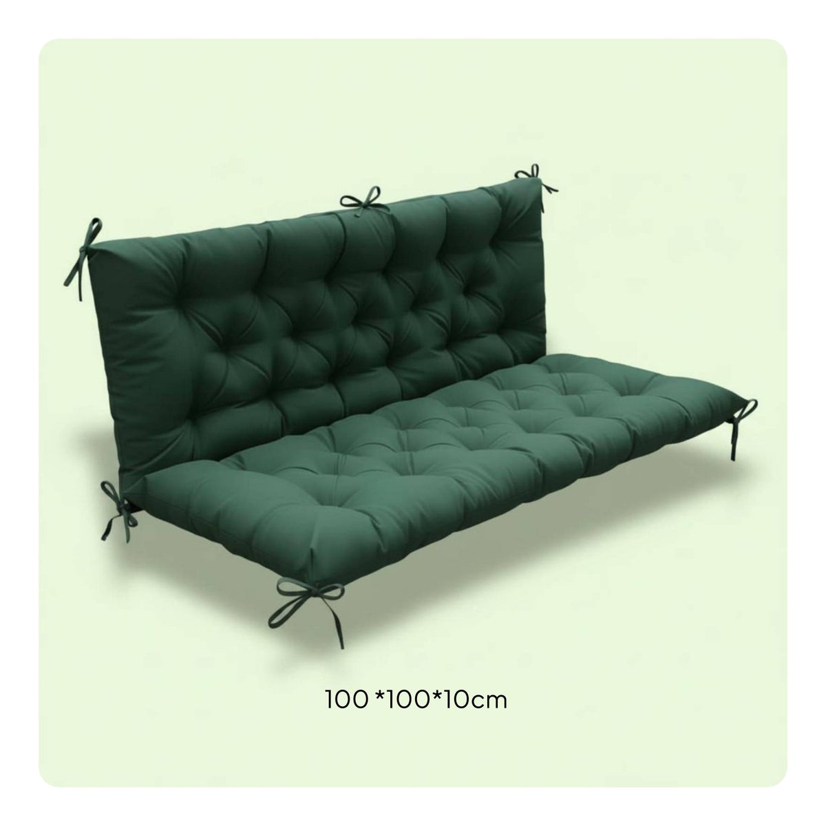 Waterproof Swing Cushion Thick Padded Waterproof Garden Bench Pad Non-Slip