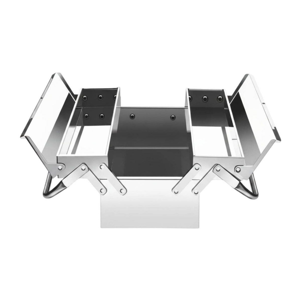 Portable Metal Tool Container Easy to Clean Stainless Steel Tool Container High