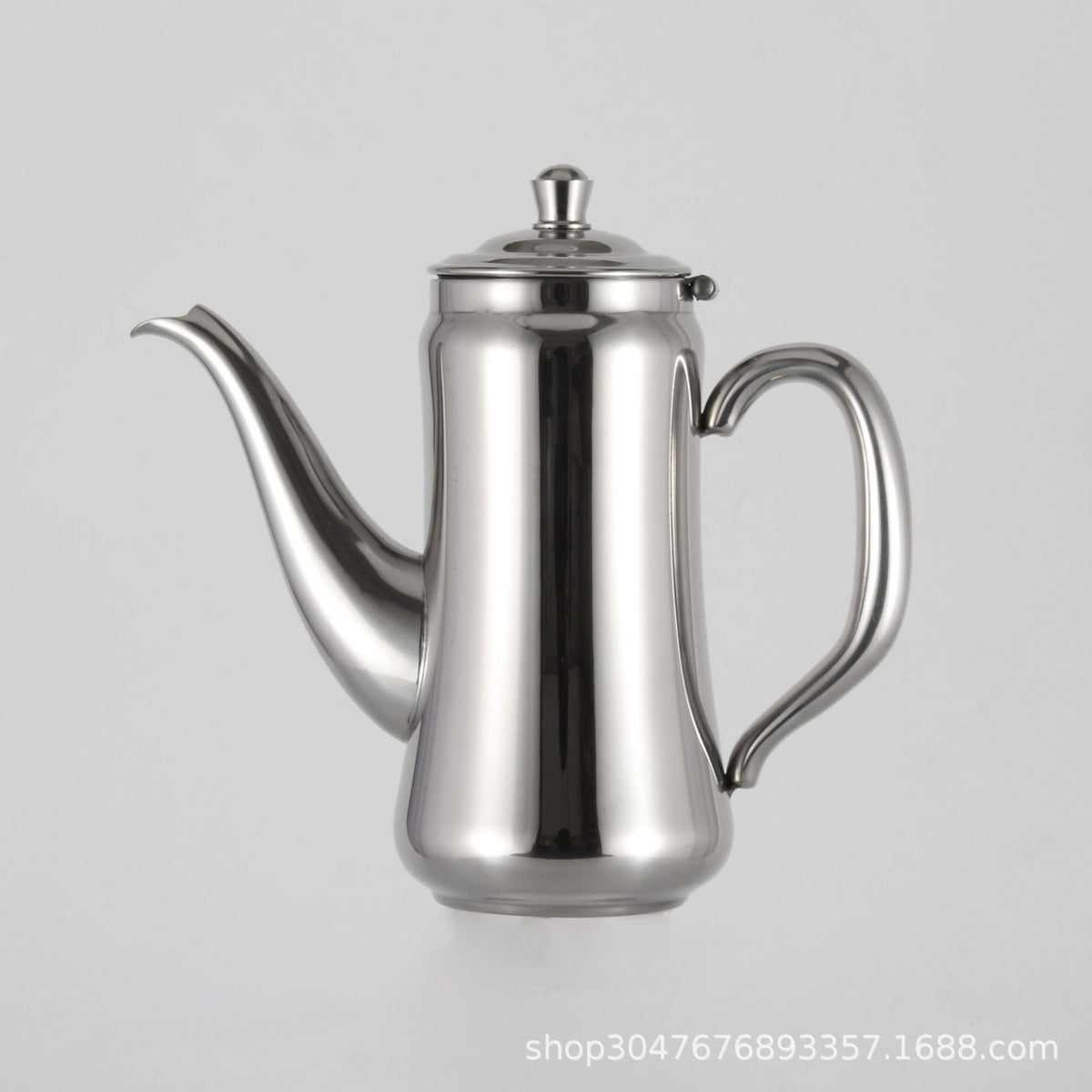 European Style Stainless Steel Teapot Afternoon Tea Coffee Pot Thickened Heat-Resistant Large Capacity