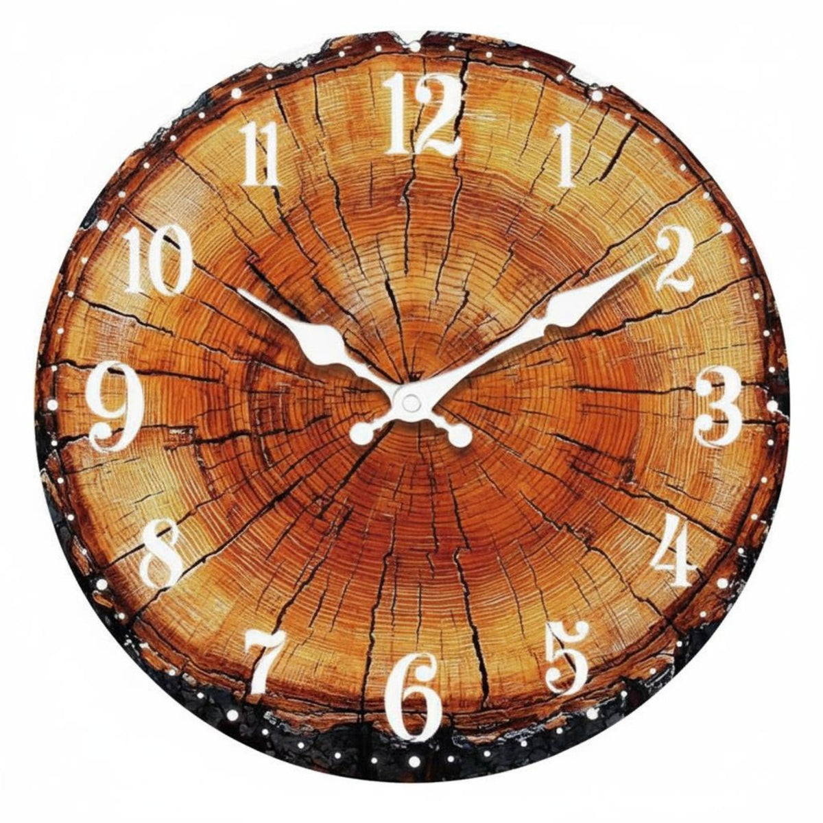Wood Grain Wall Clock Modern Design Nordic Design Clock Accurate Quartz Movement