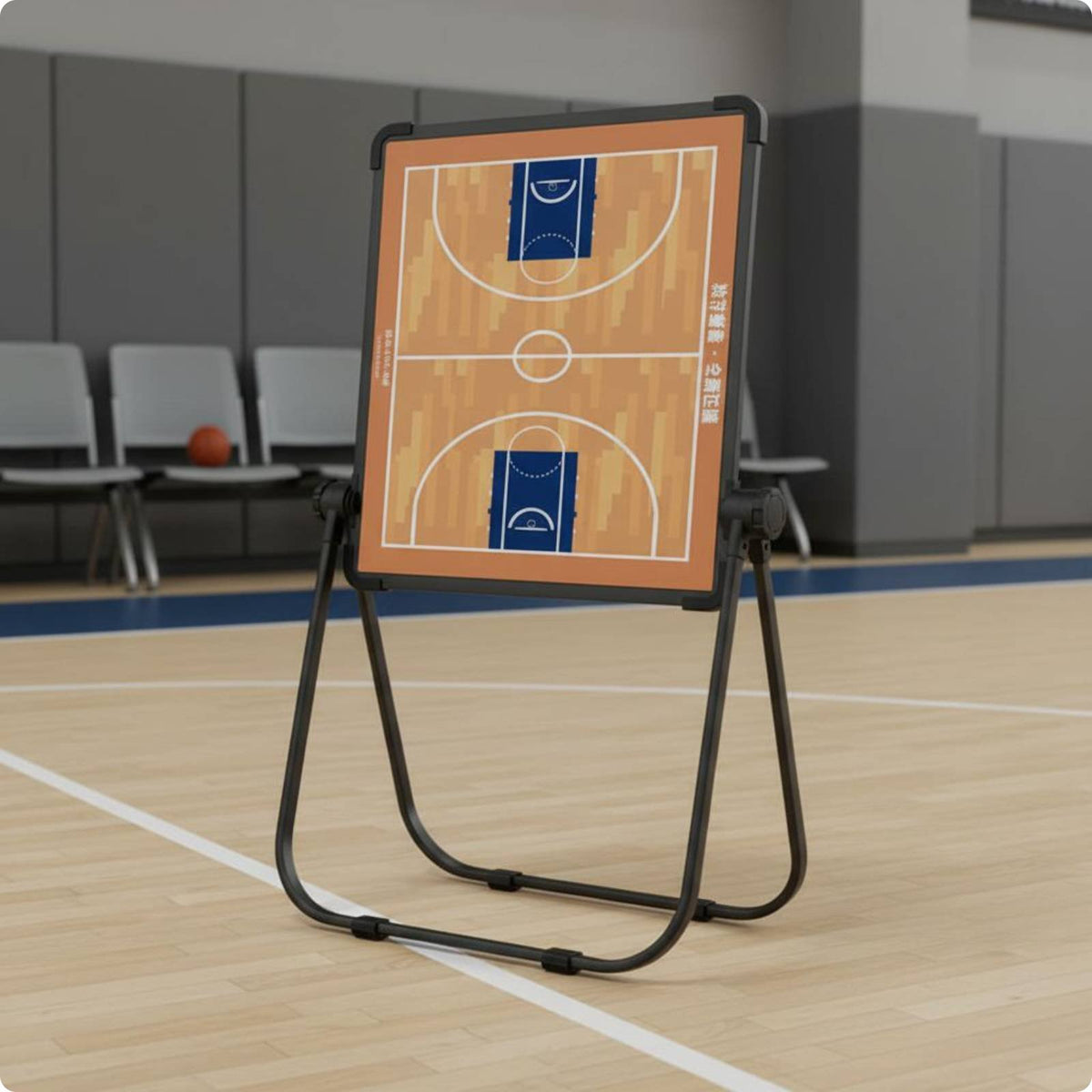 Foldable Training Board Floor Standing Tactic Board Double-Sided for Practice