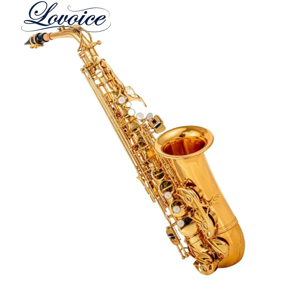 Lovoice AST-700 E-flat Alto Saxophone, Brass, Gold Lacquer