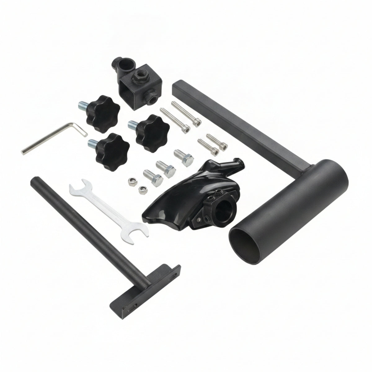 Black Coated Manual Tire Changer Duck Head Kit Iron Duck-Head Tire Changer Kit Metal Parts Mounting Demounting Tool Welded for Car Wheel Repair