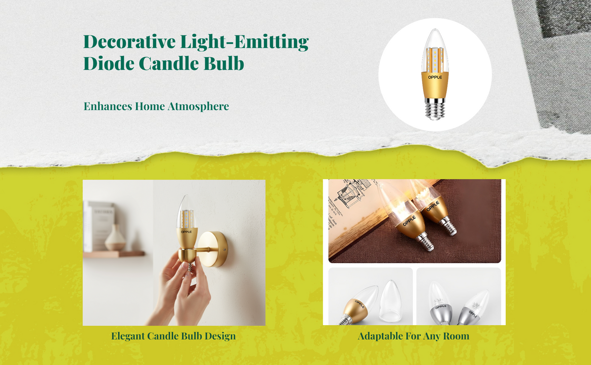 LED Candle Bulb 2700K Warm Light