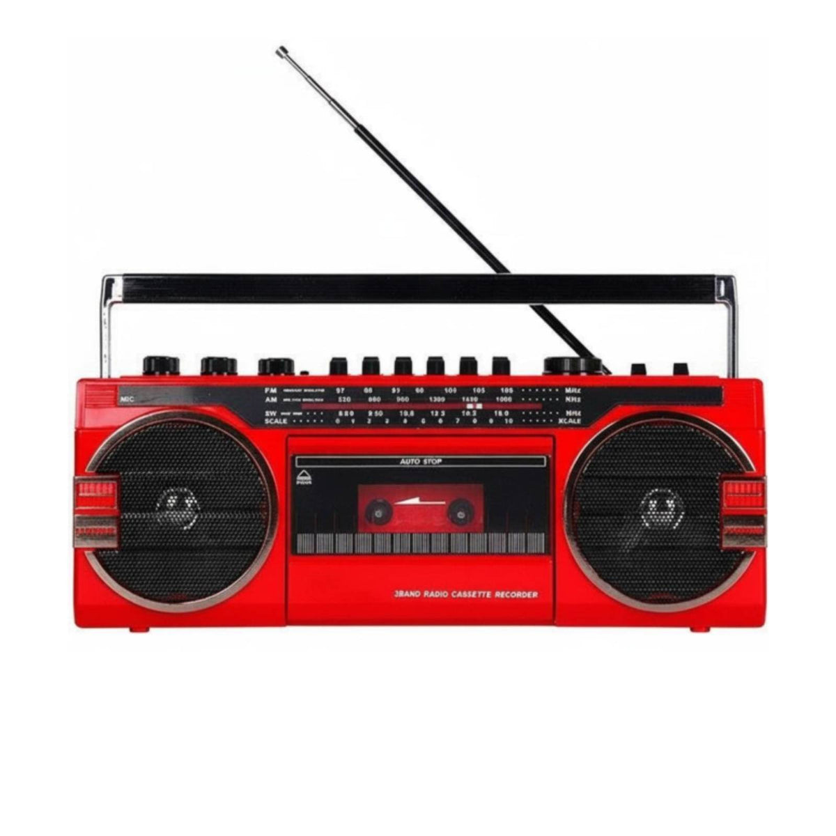 Retro Boombox Recording Function Bluetooth Cassette Player for Outdoor, Students