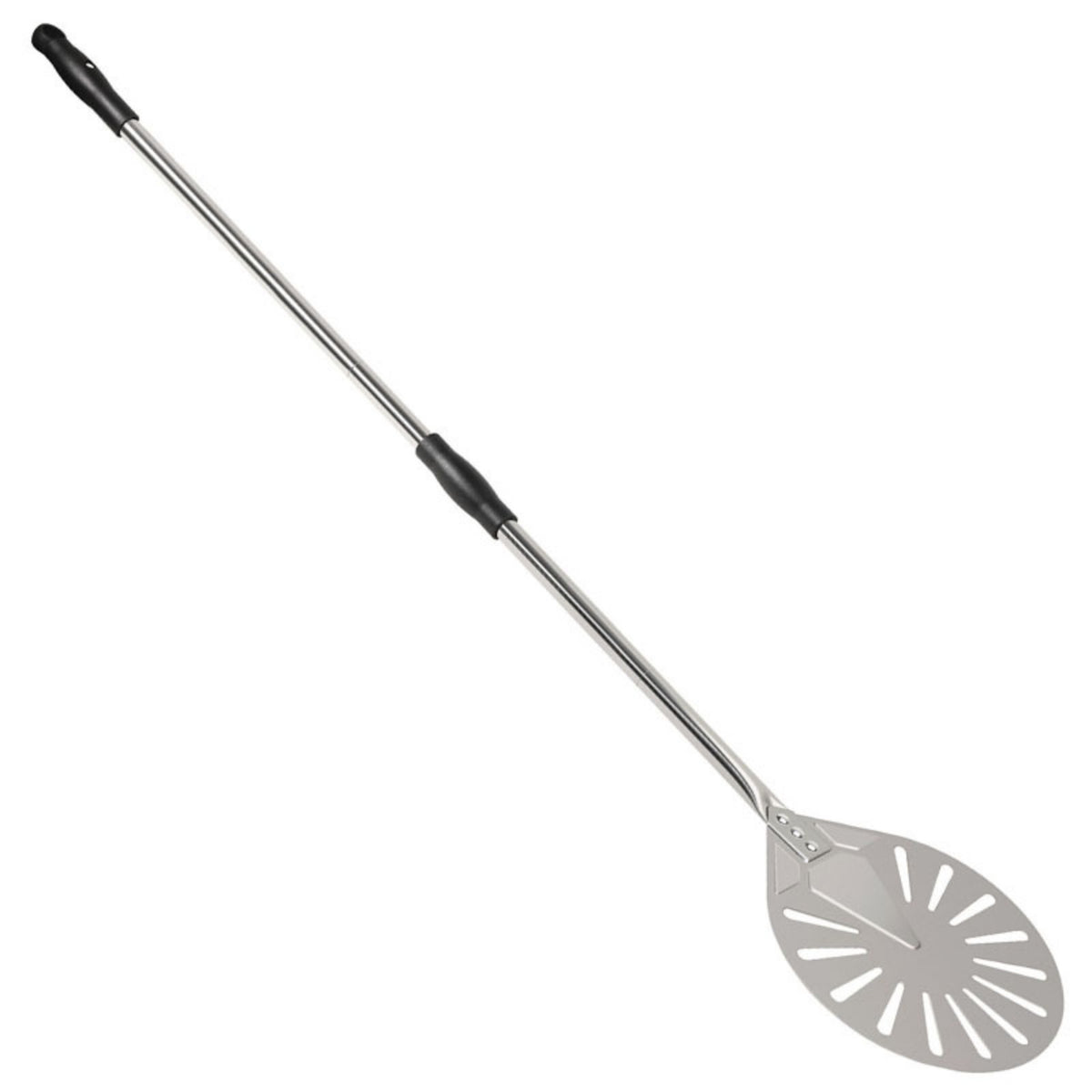 9-Inch Perforated Pizza Peel Lightweight Stainless Steel Pizza Peel Metal Kitchen Tool Long-Lasting for Home Bakers, Outdoor Oven