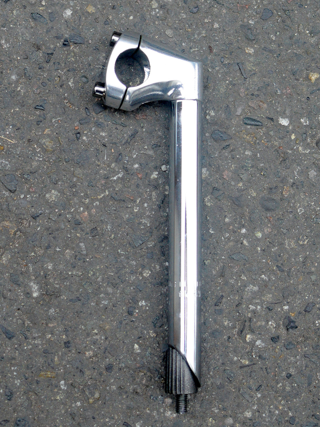 Bicycle Stem 22.2mm Silver Two-Bolt for City Bikes