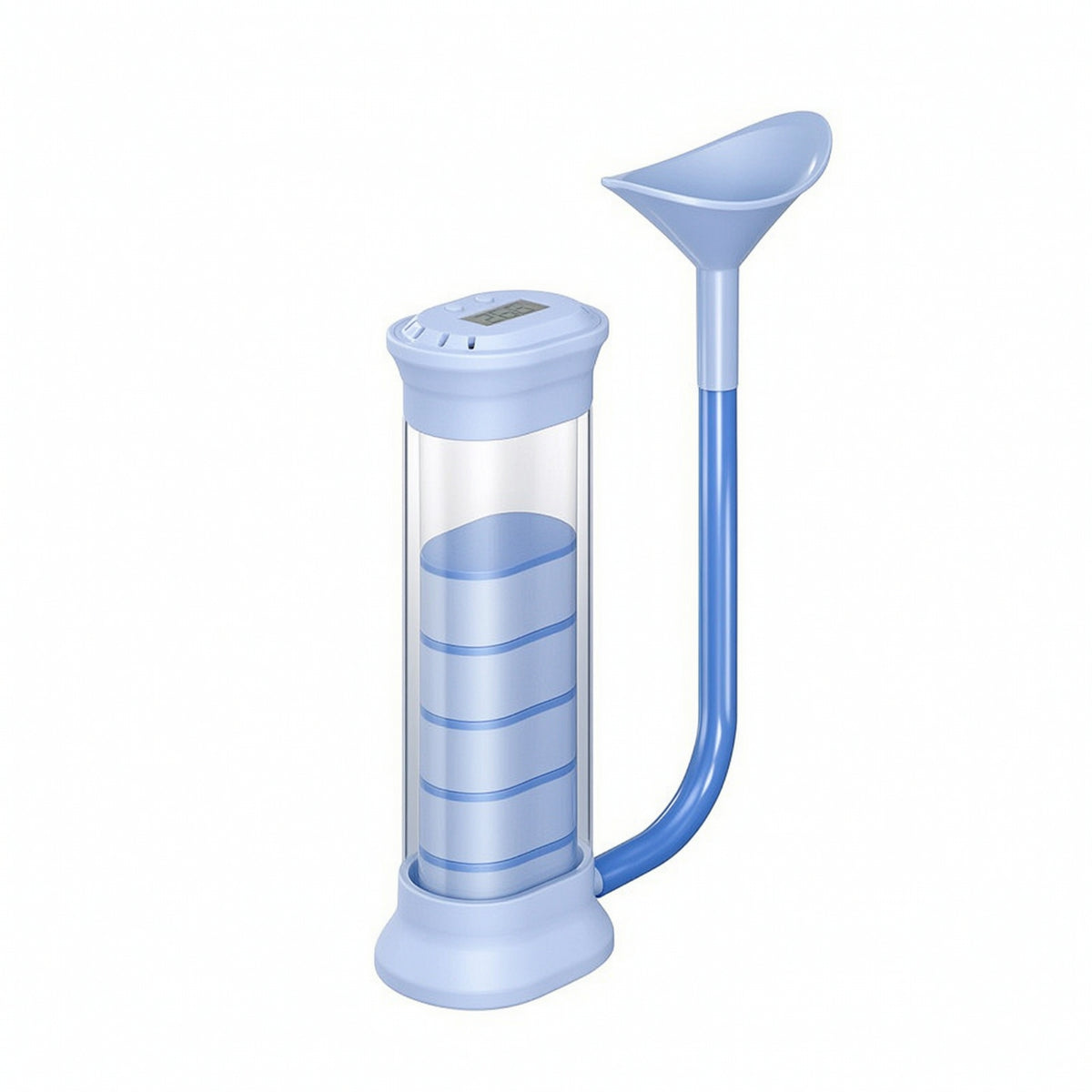 Compact Respiratory Exerciser with Chamber Upright Breathing Exerciser with Mouthpiece Portable Respiratory Muscle Coach User-Friendly for Athletes, Singers, Rehabilitation, Home Workouts