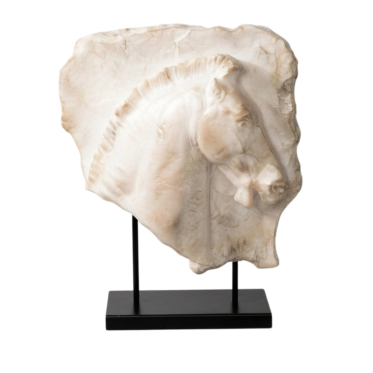 Horse Head Sculpture Textured Statue Heavyweight for Entryway, Hotel Lobby