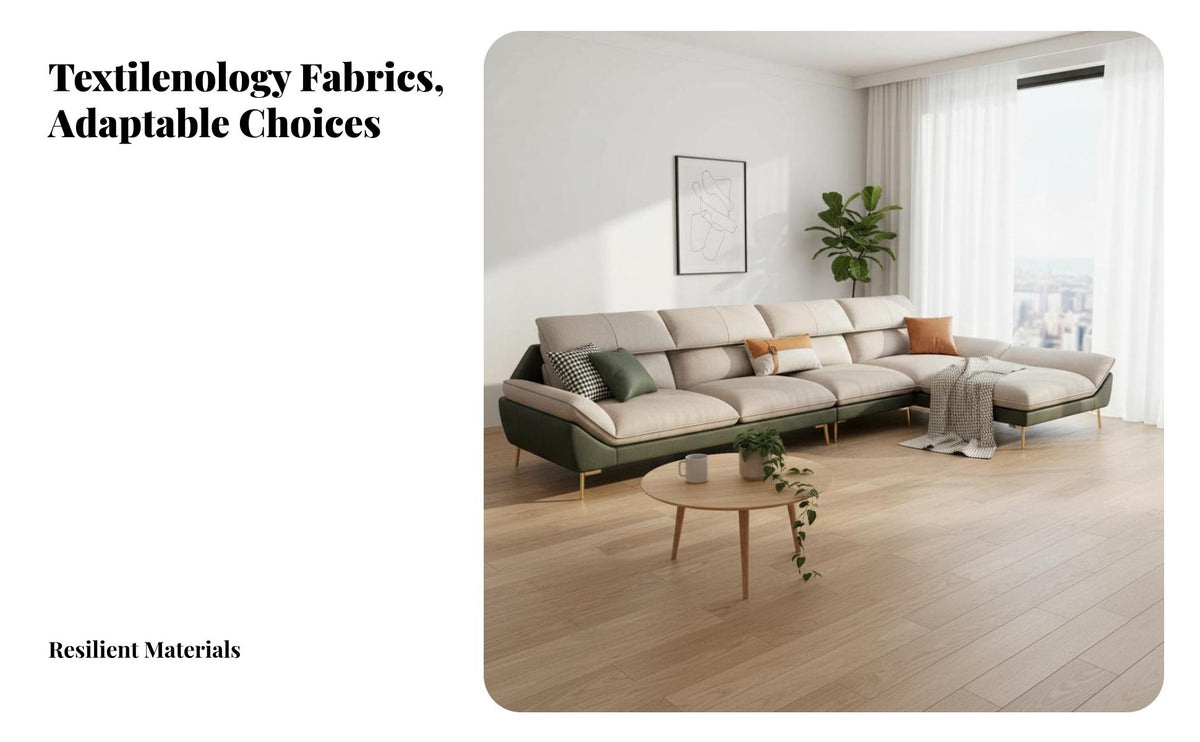 corner sofad Three-Seater Sofa Latex Filling 3-Seater sectional Couch with Ottoman Modern furniture design Room Furniture for Families, Office Workers, Studio