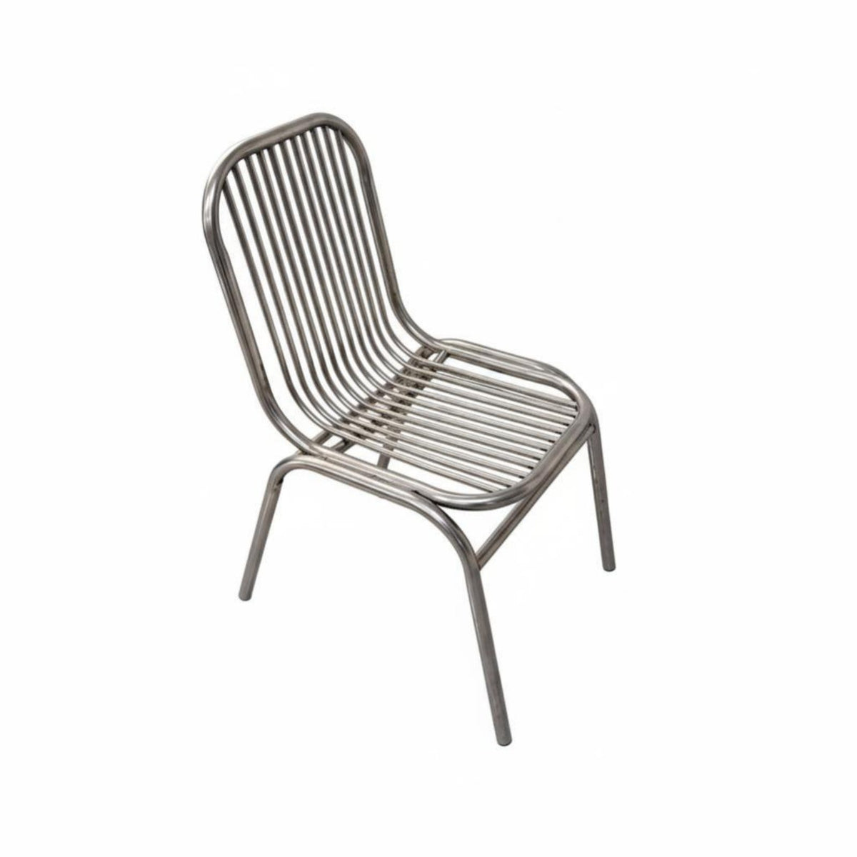 Factory design Side Chair With Backrest Stackable Metal Frame Chair Easy to Clean Protective Footpads for Adults, Meeting Room