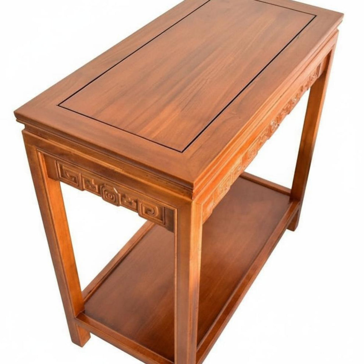 Tiered Wooden Stand Neotimelessal Aesthetic Narrow Storage Table Multitier Design Adaptable Use for Homeowners, Small Spaces