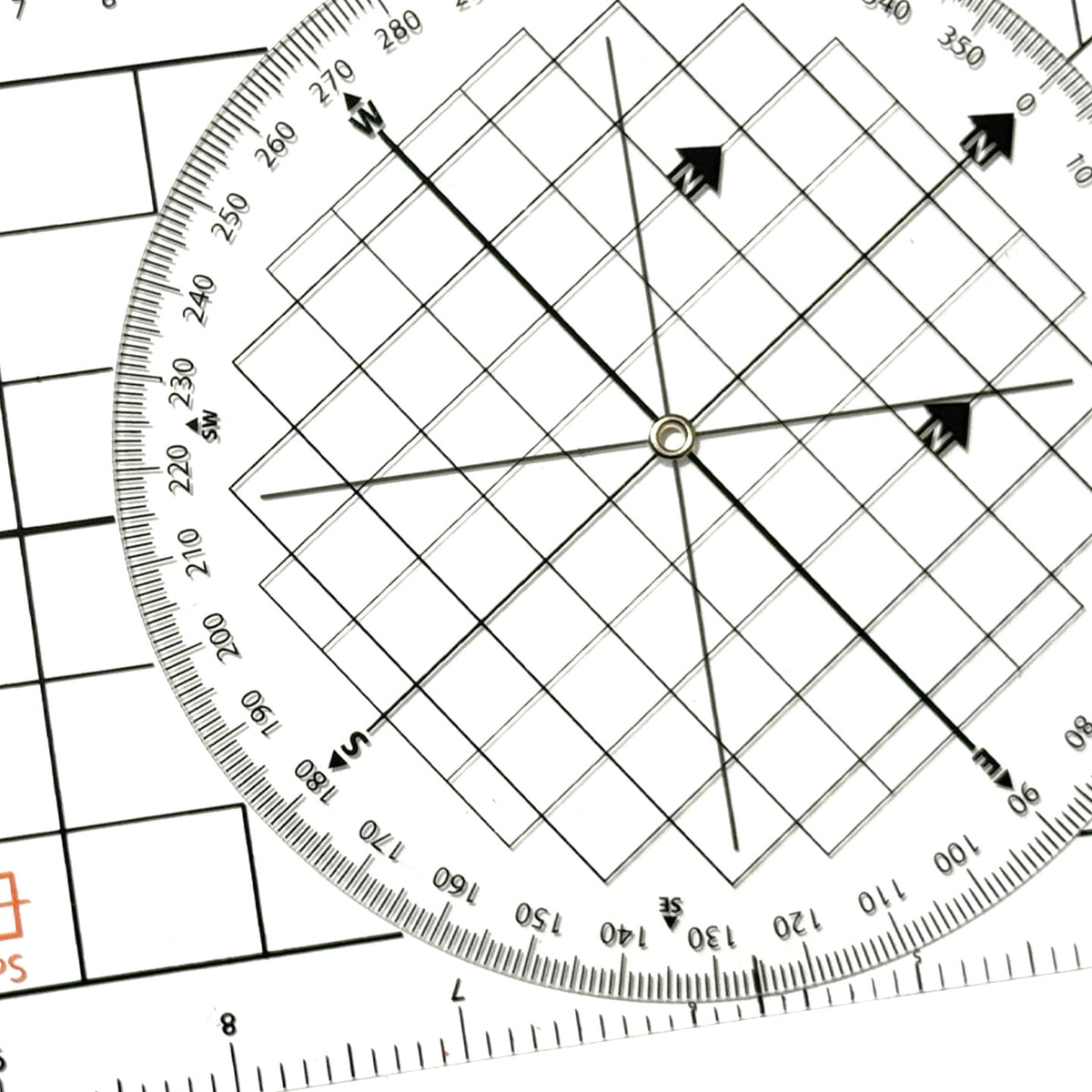 Cross-border Nautical Measuring Ruler PVC Plate Ruler with Fixed Point Separator Parallel Ruler for Chart Mapping