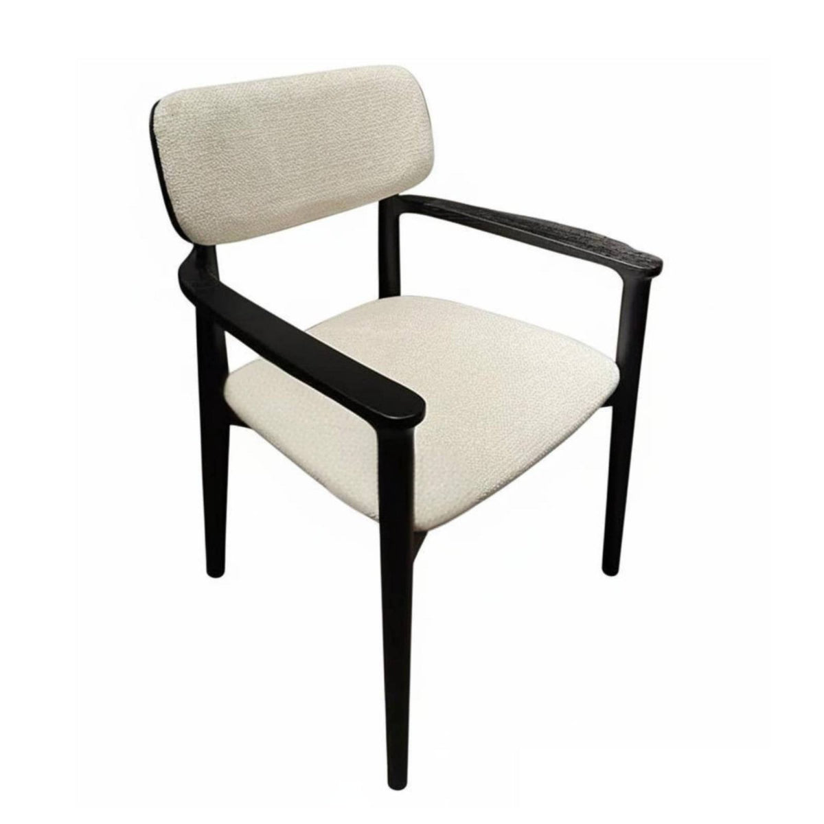 Upholstered Wood Armchair Italian design Desk Chair Minimalist Design Multi-Use for home dwellers