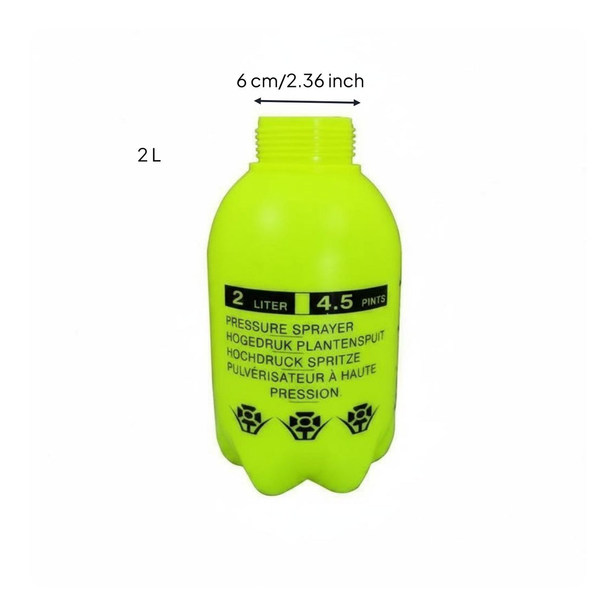 Manual Pressure Dispenser Bottle Wand Compatible Pressure Spray Nozzle Molded