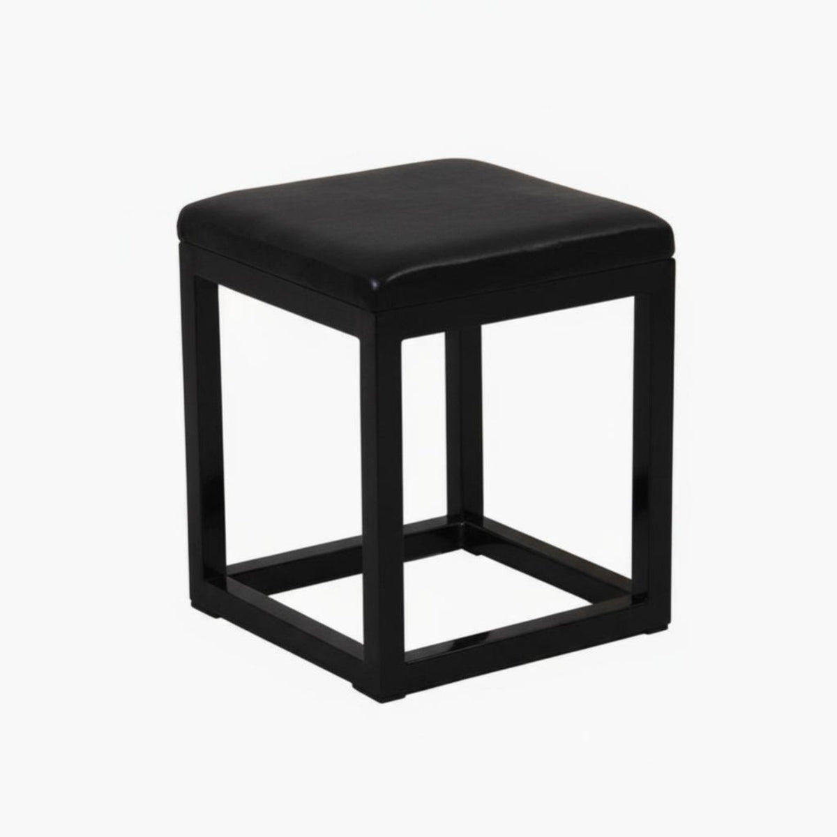 paddeded Cube Stool Nordic aesthetic Indoor Seating Comfortable padded for Bedroom