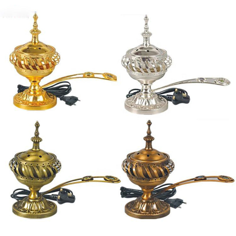 Electric Metal Incense Burner for Tea Ceremony, UK Standard