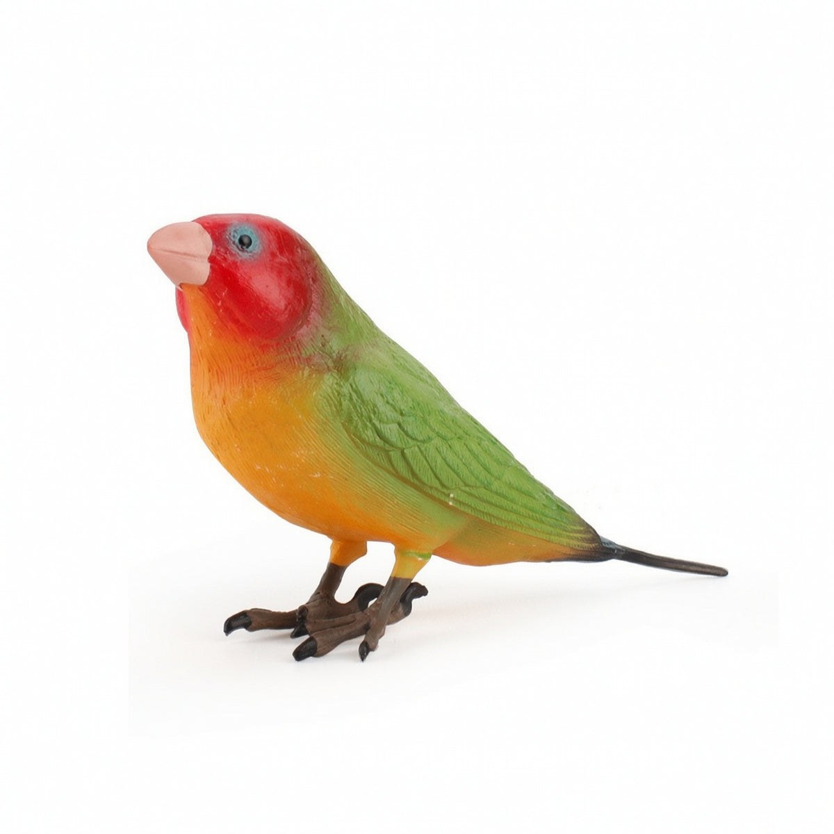 Parrot Figurine Tabletop Bird Ornament Parrot Statue Static Bird Sculpture Painted for Collectors, Desk, Shelf