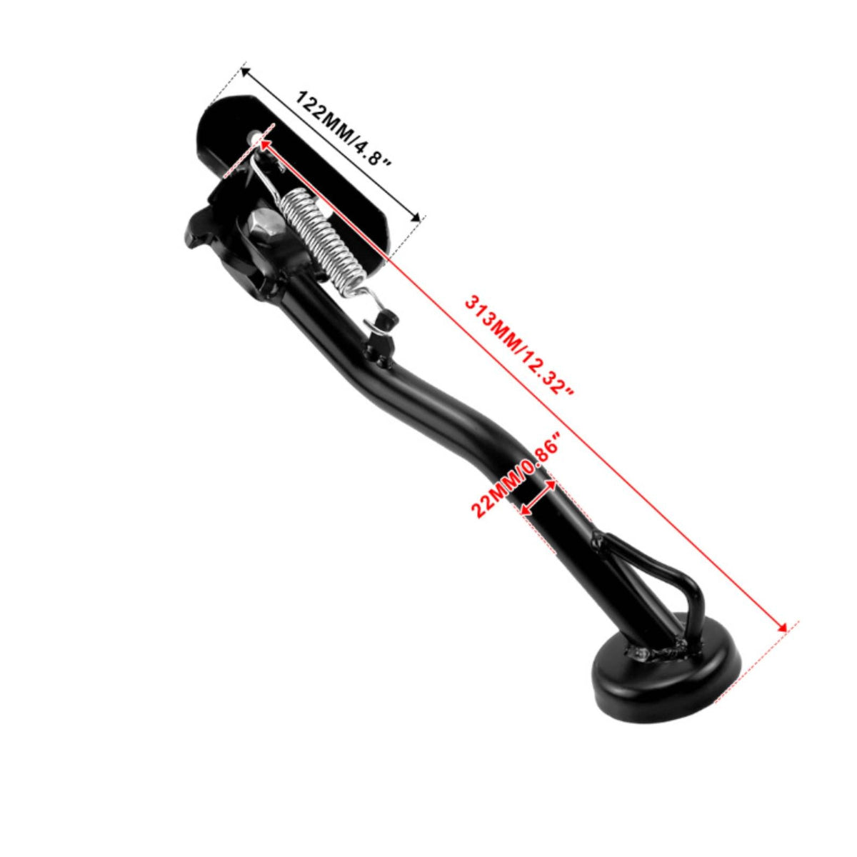 Motorcycle Side Stand Curved Arm Motorcycle Kickstand Wear Resistant