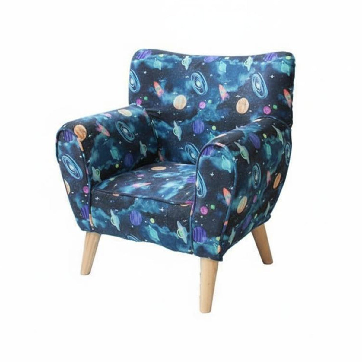 2 Pieces Lunar Couch and celestial body Stool Padded Seat children's Furniture