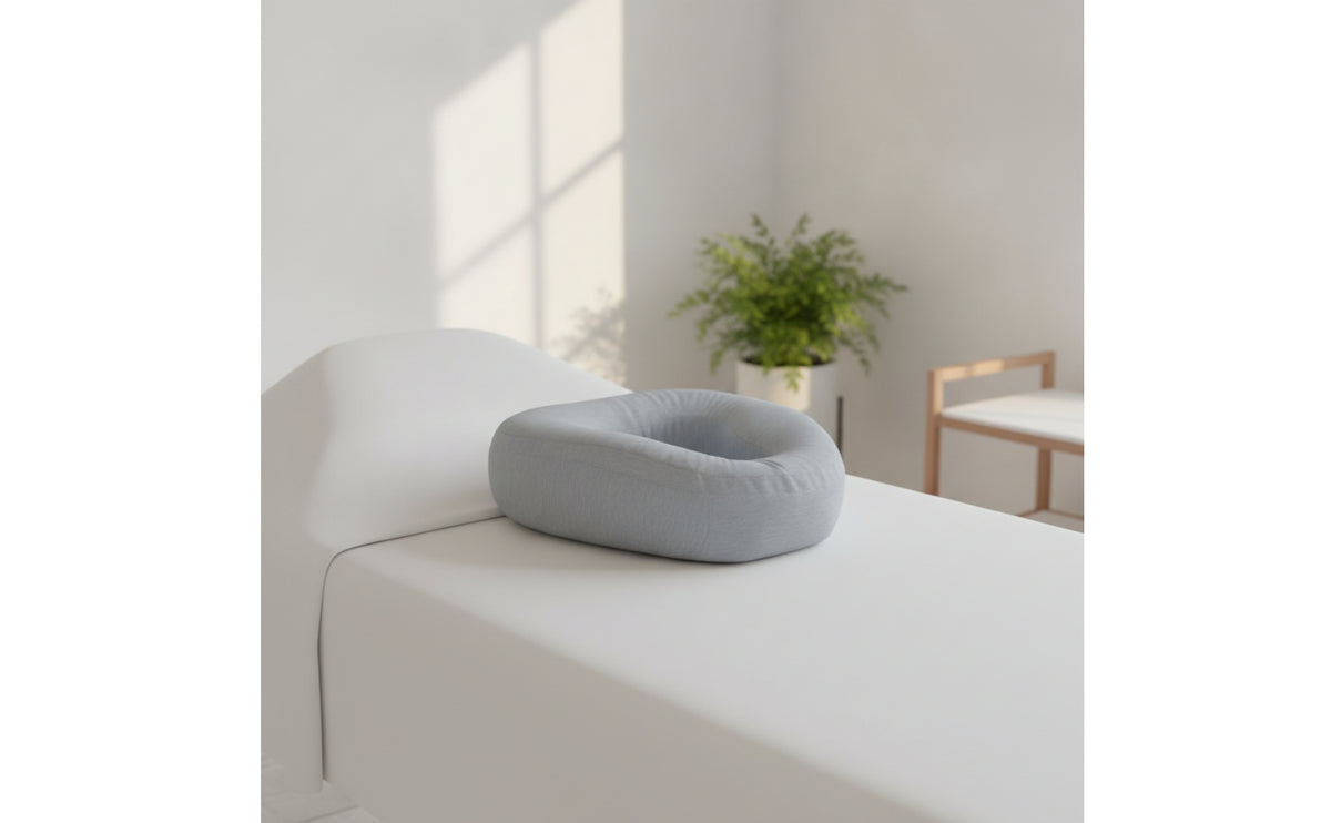 Hollow-Center Beauty Bed Pillow Padded Massage Face Cradle Ergonomic Pillow with Memory Foam Comfortable for Esthetician