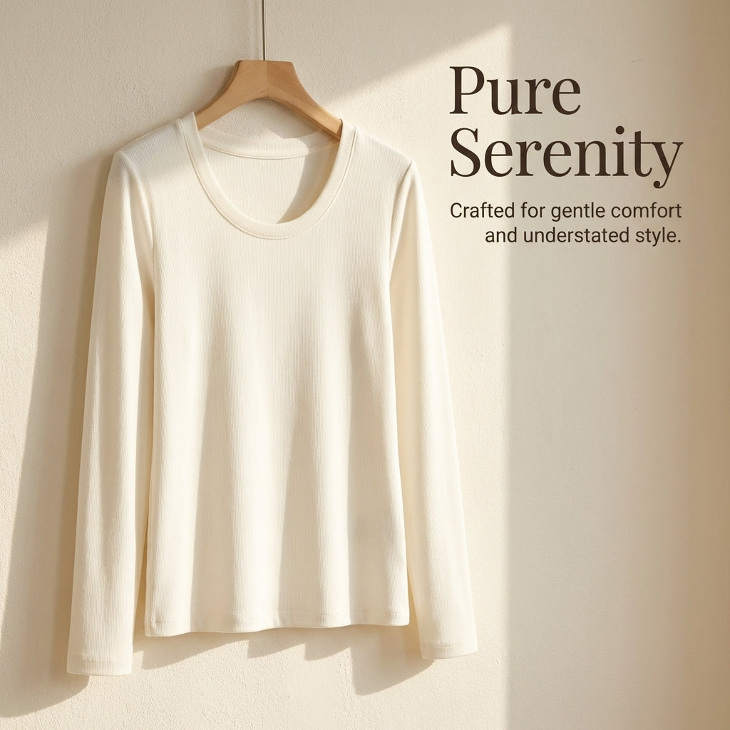 Womens Tops Long Sleeve with Round Neckline for Work and Spring, Shirts for in Sizes up to 6XL, Quilted Polyester for Casual Wear