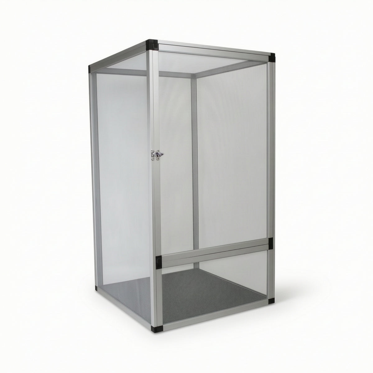 Reptile Enclosure with Mesh Panels Ventilated Mesh Terrarium Front-Opening