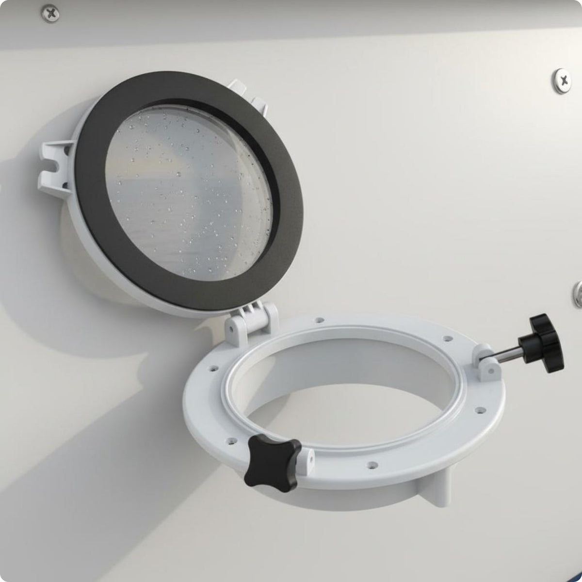 Tempered Glass Porthole Shatter-resistantProof Yacht Porthole Easy Click-In