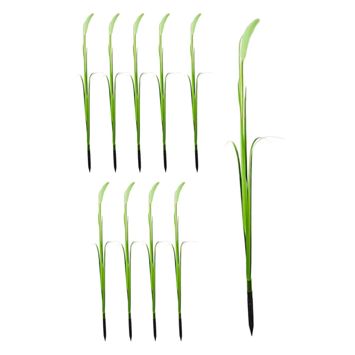 Solar LED Lawn Light, Faux Foxtail Grass Stake, Garden Yard Ambience, IP65 Waterproof, PE Material