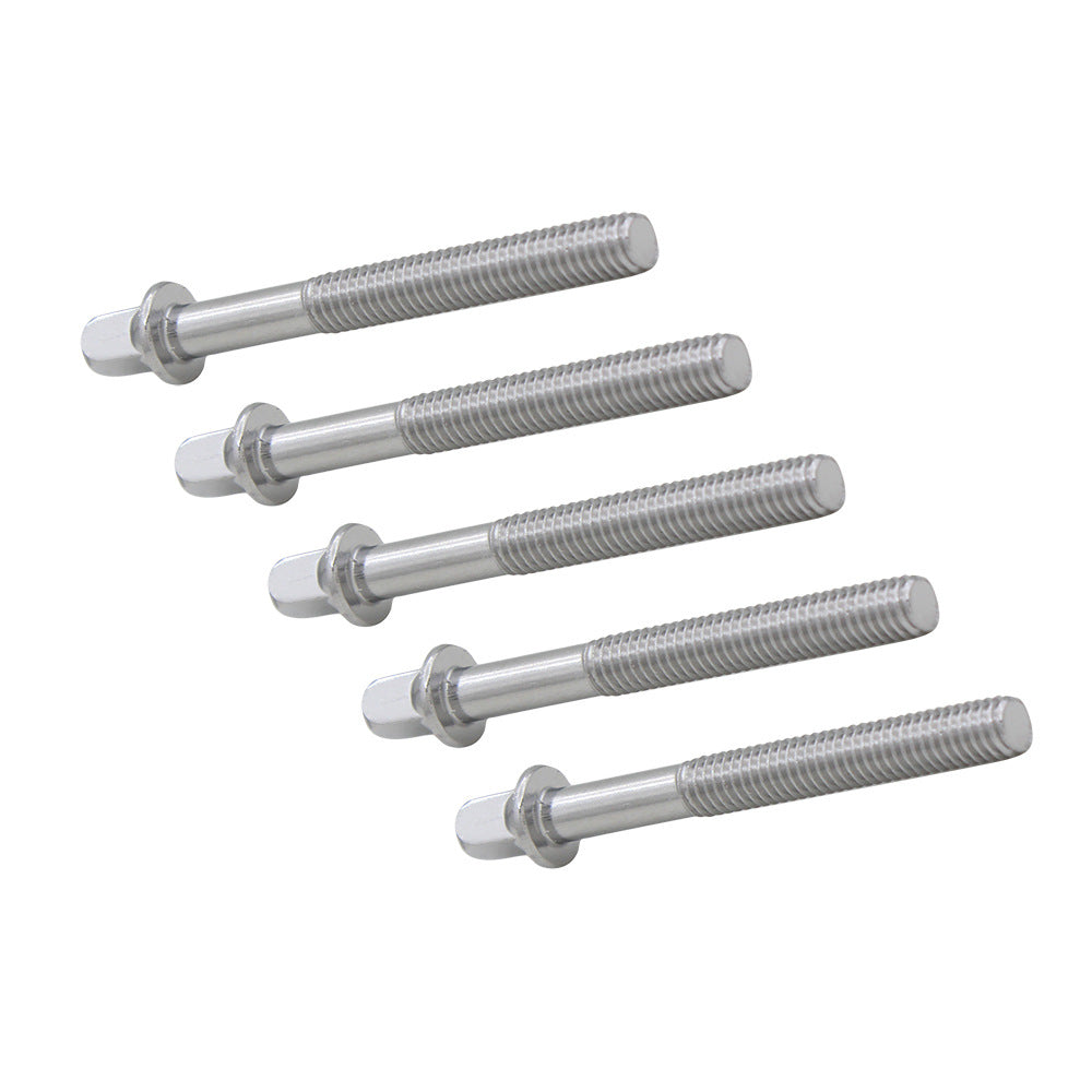 Drum Set Short Screws 6-Pack Iron Electroplated Bass Drum Toms Screws Percussion Accessories