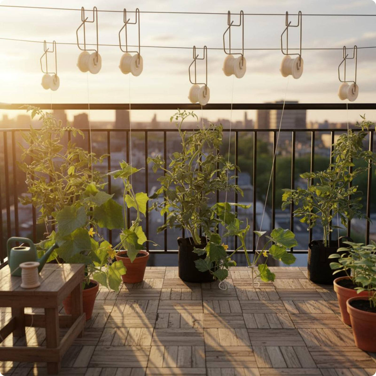 10 Pieces Tomato Plant Roller Hook White Tomato Trellis Roller Hook Reusable