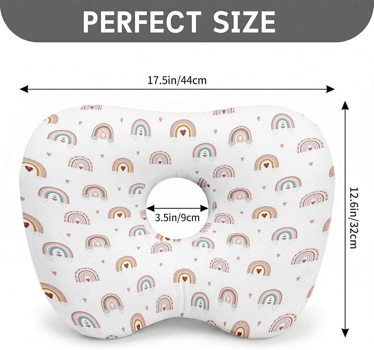Ear Hole Pillow for Side Sleepers - Pain Relief, Cotton Cover, 0.5kg