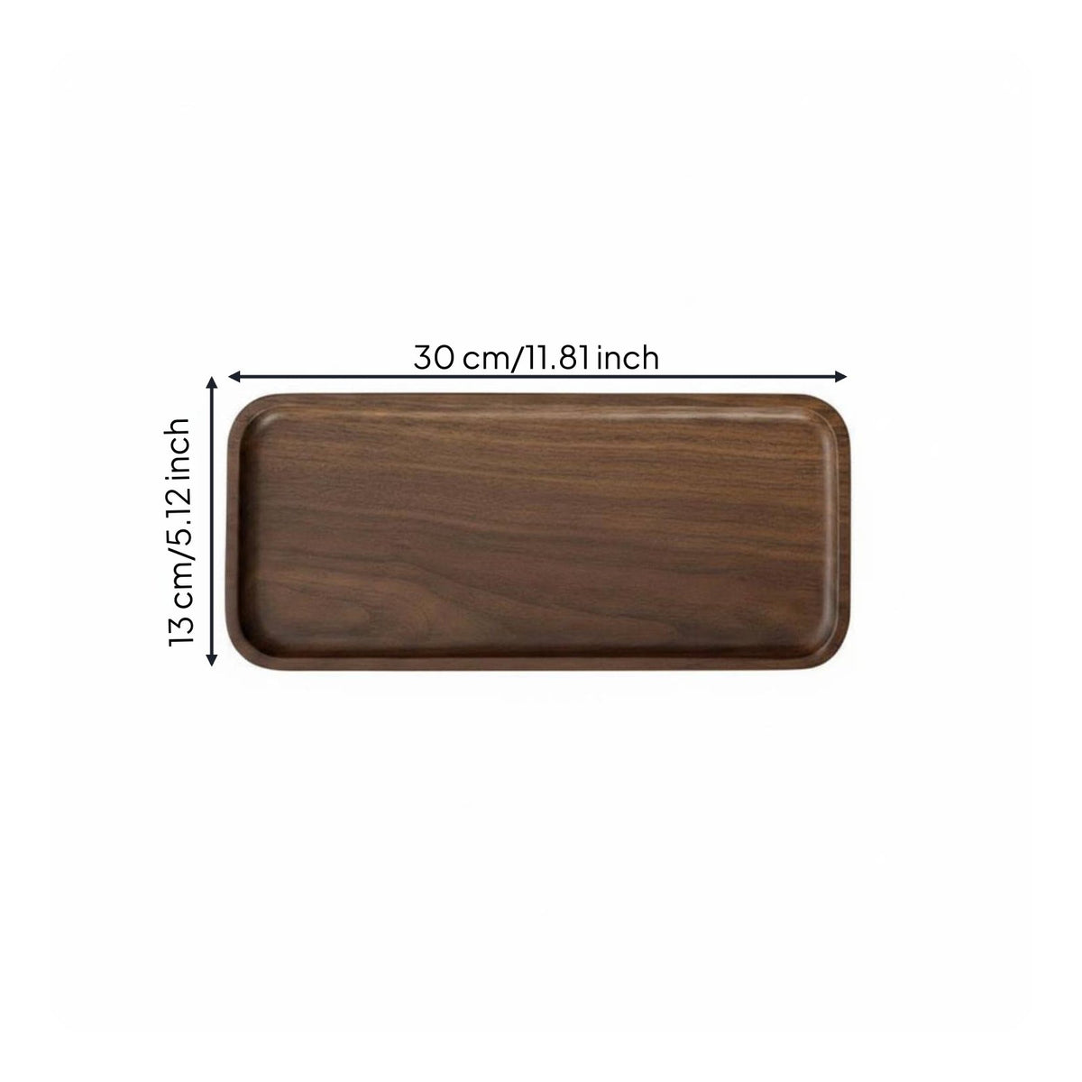 Solid Wood Serving Tray Decorative Wooden Platter Crack