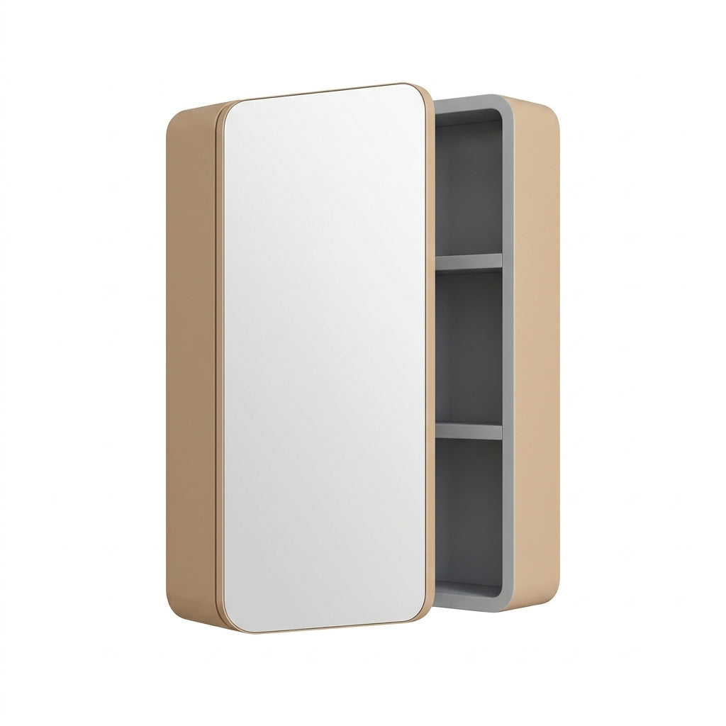 Smart Bathroom Mirror Cabinet with LED Light & Anti-Fog