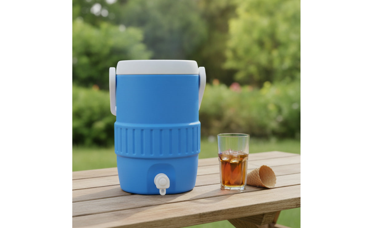 pailStyle Beverage Holder with Tap Portable Drink Holder with Handles Compact Long Lasting for Picnics, Backyard, Beach