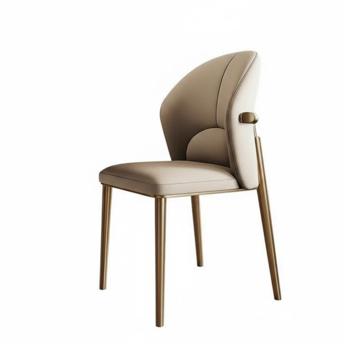 Upholstered Side Chair Luxury design Dining Seating Comfortable Backrest Minimalist Aesthetic for Homeowners, Cafe, Living Room