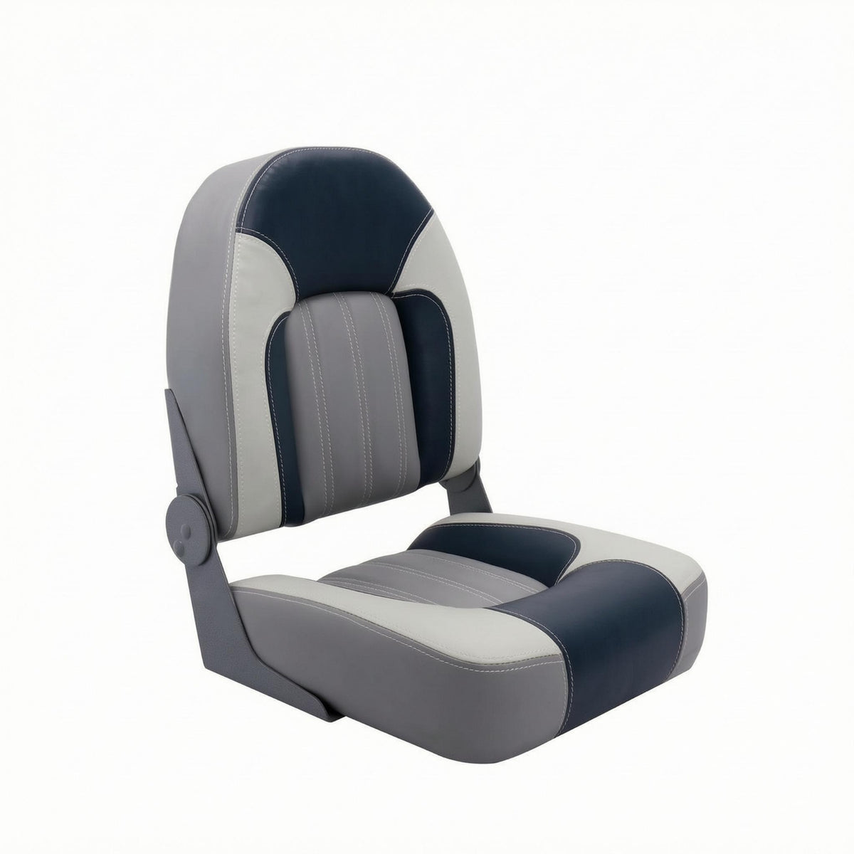 Marine Driver Seat Contrast Stitching Folding Boat Seat Rustproof Hinges