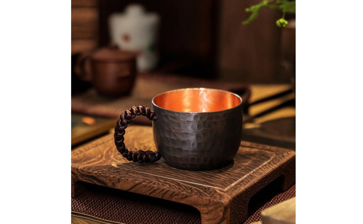 Vintage Tea Cup with Handle Heavy Gauge Iced Tea Mug Long-Lasting Drinkware Comfortable for Home