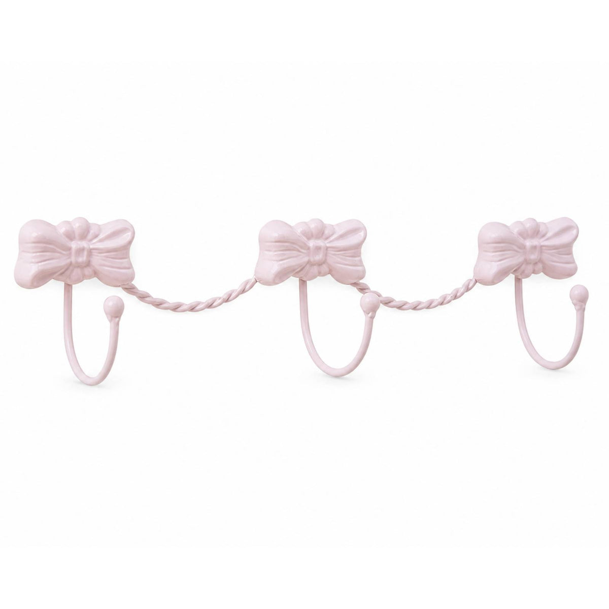 Wall Hook Rack with Bows Modern Coat Rack with Ball Tips Rounded for Bedroom