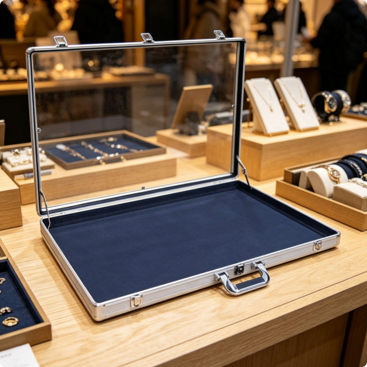 Sports Card Display Case Transparent Lid for Retail Shop, Collectors