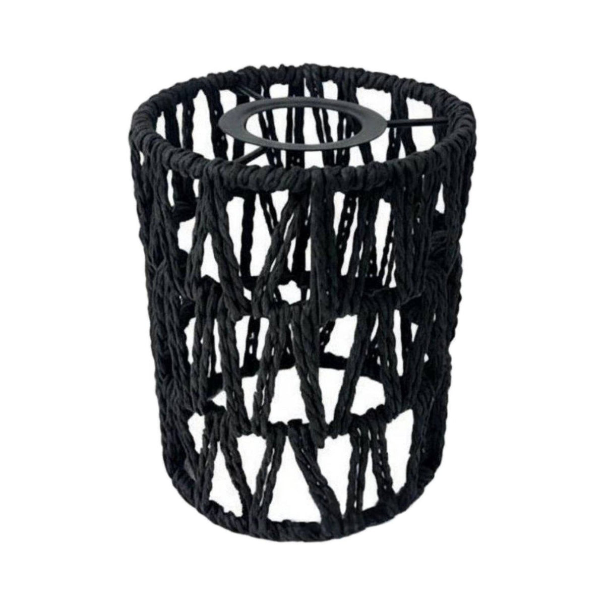 Handmade Woven Lampshade Decorative Rattan Design Light Shade Hollow Weave Design Woven Light Shade Easy to Install for DIY Enthusiasts, Dining Room, Bedroom, Restaurant, Kitchen Island