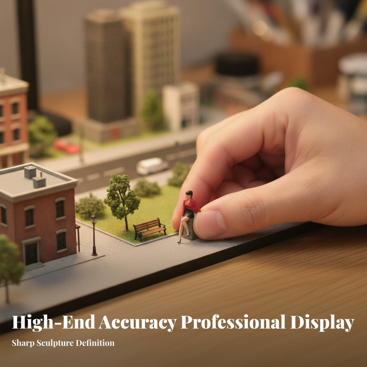 Detailed Office Woman Figurine