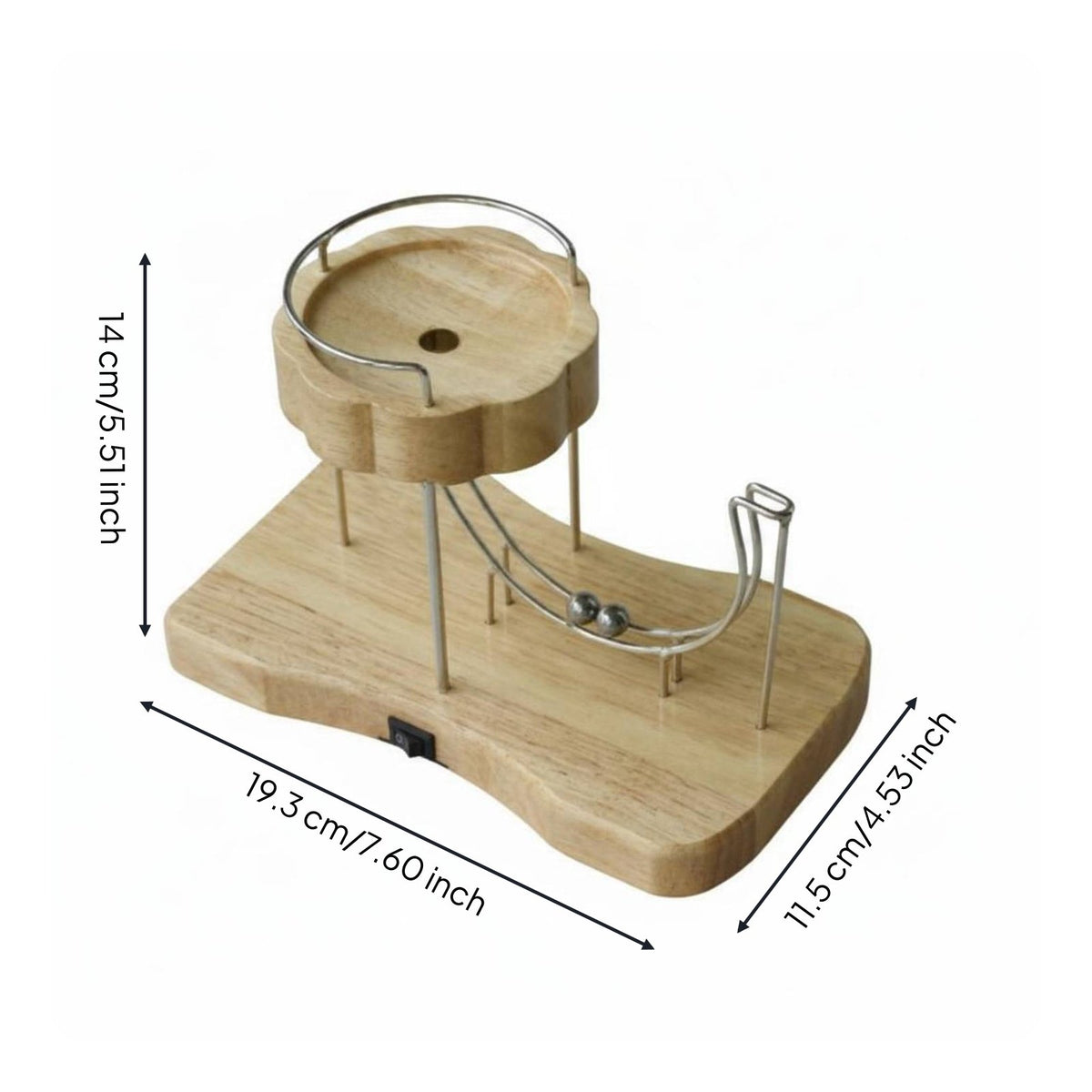 Perpetual Motion Desk Toy Screen-Unrestricted Focus Kinetic Art Sculpture Manual