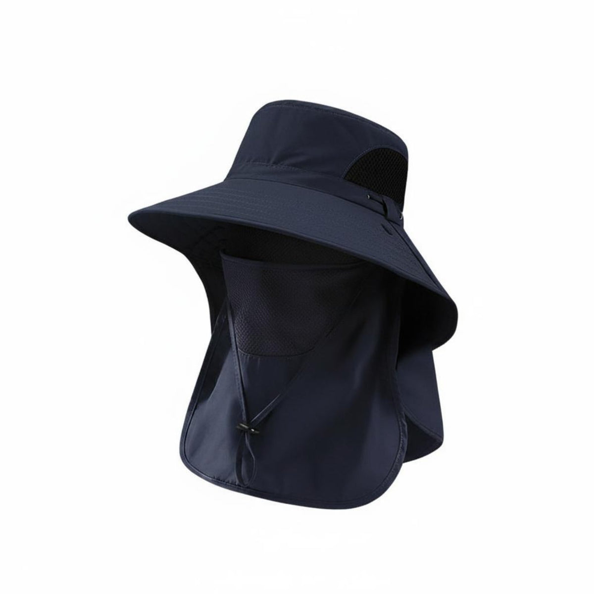 Detachable Flaps Full Coverage Sun Protection Hat Breathable Mesh Panels Sun Hat with Neck Flap Adjustable Headwear for Men, Gardening, Beach