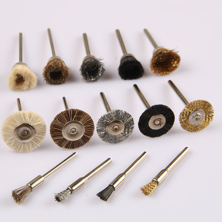 Rotary Tool Cleaning Brush Set for Rust Removal and Deburring